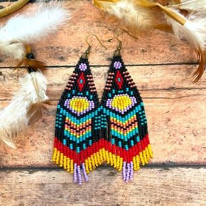 Western Beaded Earring